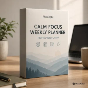 Calm Focus Weekly Planner