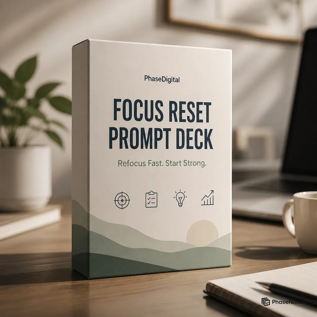 Focus Reset Prompt Deck
