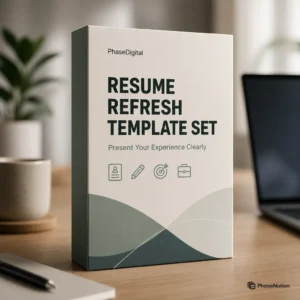 Resume Refresh Template Set