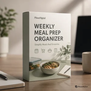 Weekly Meal Prep Organizer